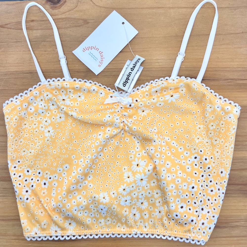 NWT Dippin Daisies Crop top